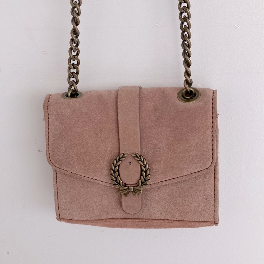Zara Suede Crossbody Purse Bag